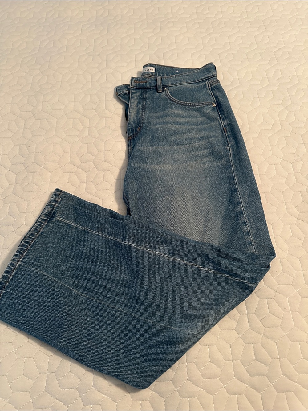 Loft Wide-Leg Blue  Jeans